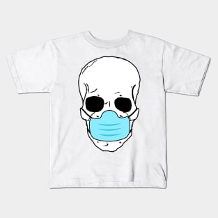 skulls in medical masks Kids T-Shirt